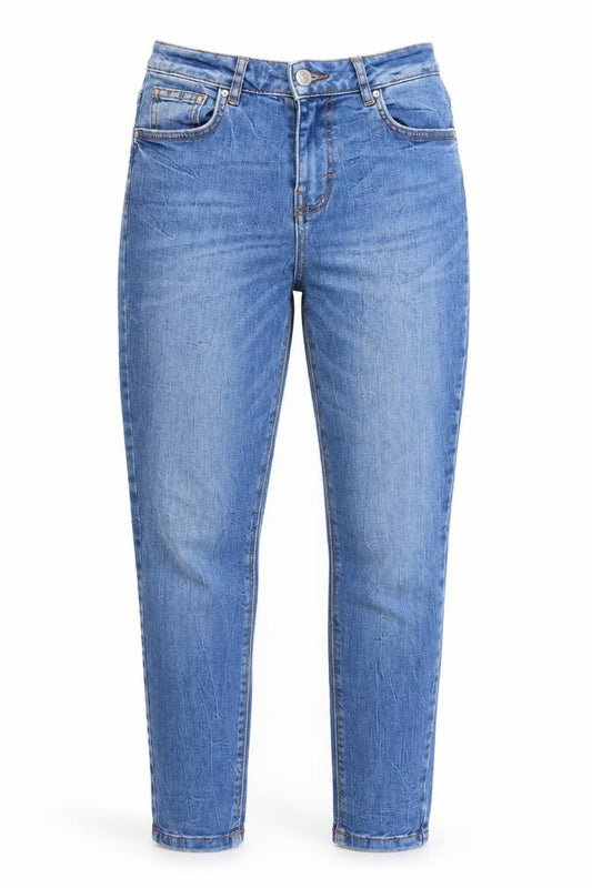 Denim & Co. Womens Blue  Denim Tapered Jeans Size 10 L29 in