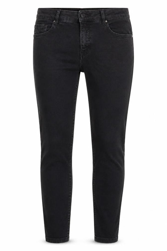 Dorothy Perkins Womens Black  Denim Straight Jeans Size 8 L25 in