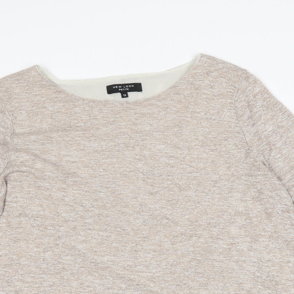 New Look Womens Brown   Basic T-Shirt Size 12