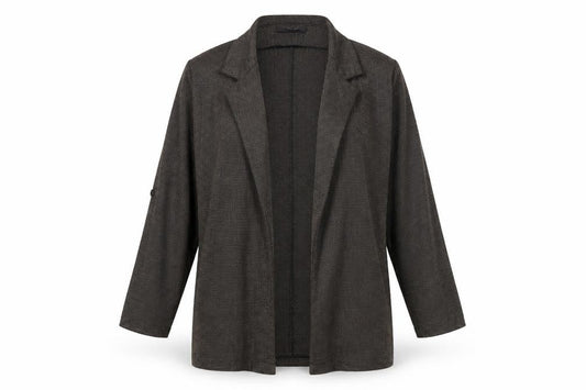 Primark Womens Grey Houndstooth  Jacket Blazer Size 10