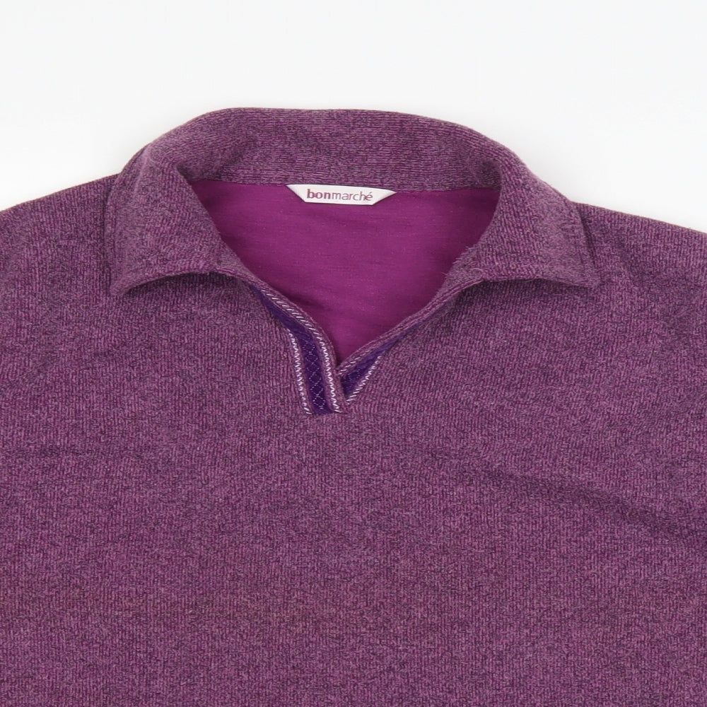 Bonmarché Womens Purple   Pullover Sweatshirt Size S