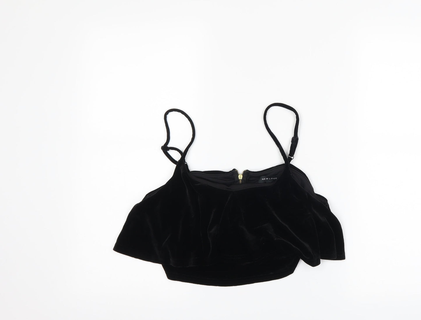 New Look Womens Black   Cropped Tank Size 14