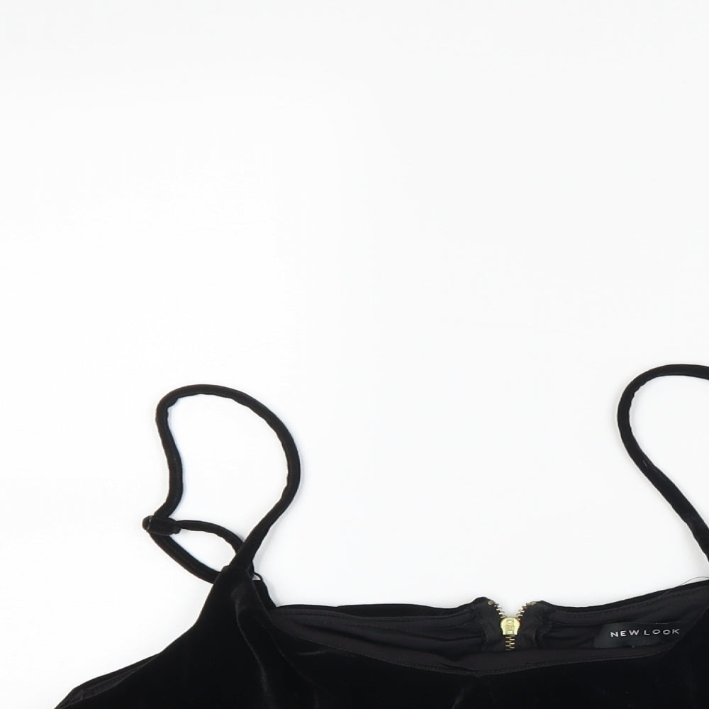 New Look Womens Black   Cropped Tank Size 14