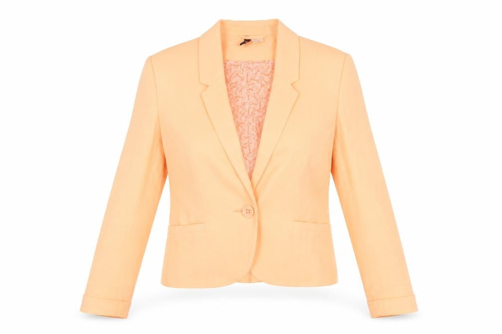 H&M Womens Orange   Jacket Suit Jacket Size 10  - neon