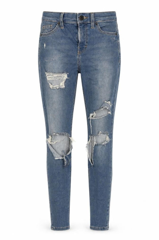 Topshop Womens Blue  Denim Skinny Jeans Size 25 L30 in