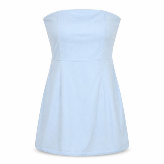 PRETTYLITTLETHING Womens Blue   Bodycon  Size 10  - Boob Tube