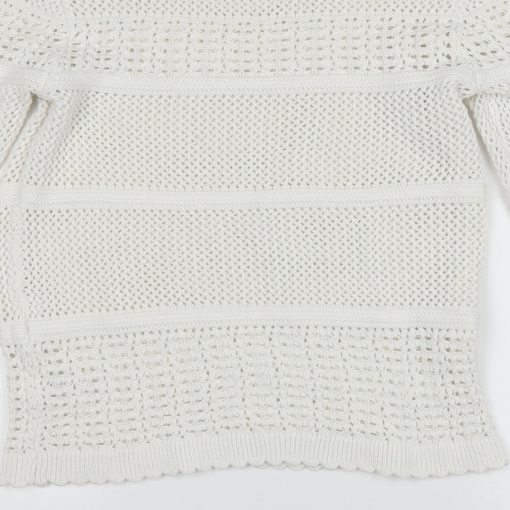 TU Womens White   Pullover Jumper Size 14