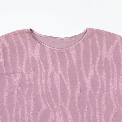 Bonmarché Womens Pink Basic Blouse Size XL