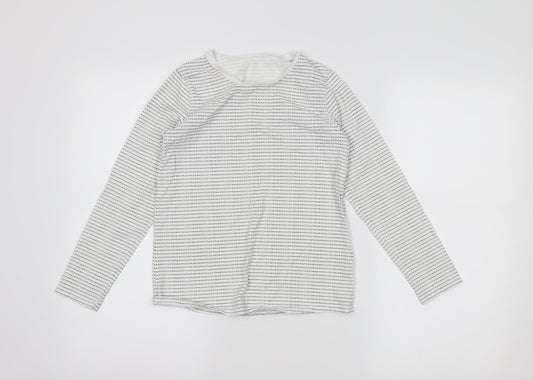 George Girls White   Basic T-Shirt Size 10-11 Years