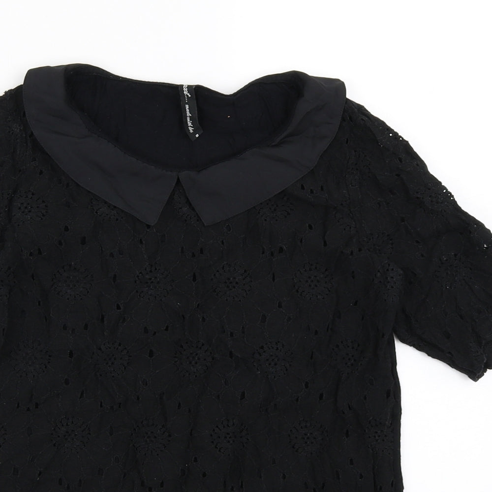 NEXT Womens Black   Basic T-Shirt Size 8