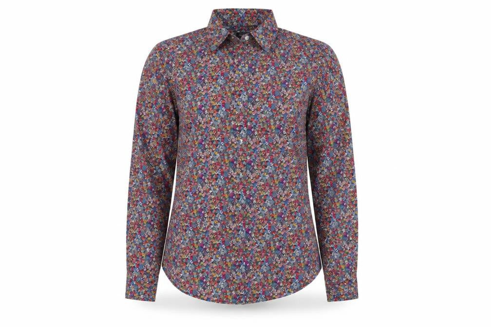 Gap Womens Multicoloured Floral  Basic Button-Up Size XS