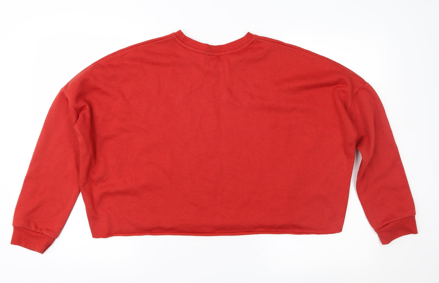 Primark Womens Red   Pullover Sweatshirt Size S  - Cropped