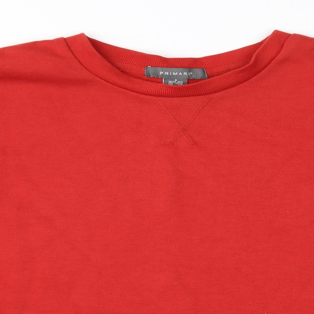 Primark Womens Red   Pullover Sweatshirt Size S  - Cropped