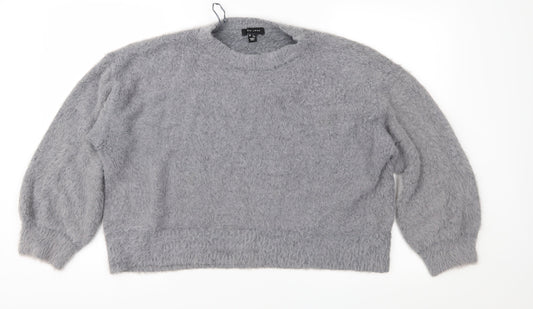New Look Womens Grey  Knit Pullover Jumper Size L
