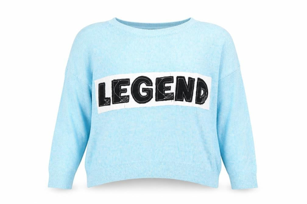 Topshop Womens Blue  Knit Pullover Jumper Size 8