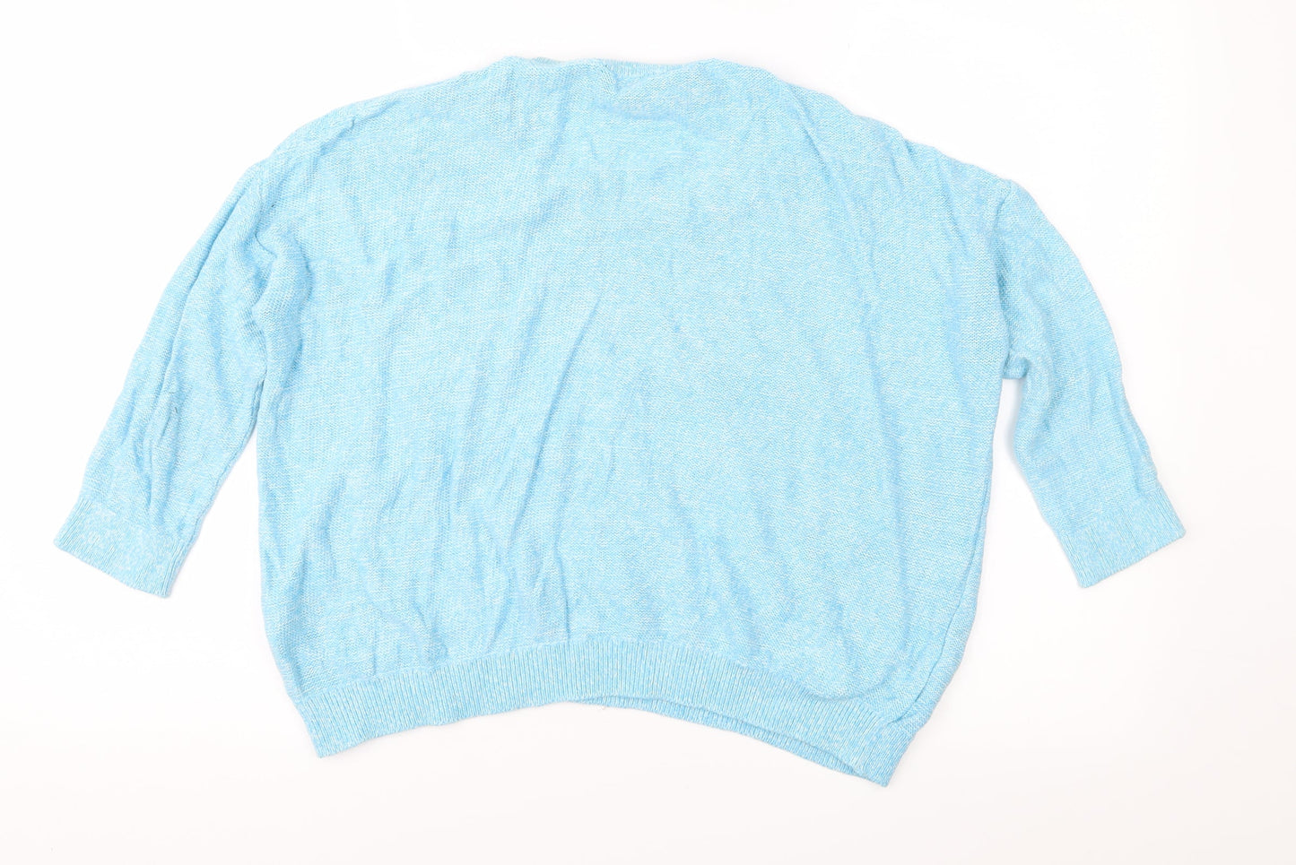 Topshop Womens Blue  Knit Pullover Jumper Size 8