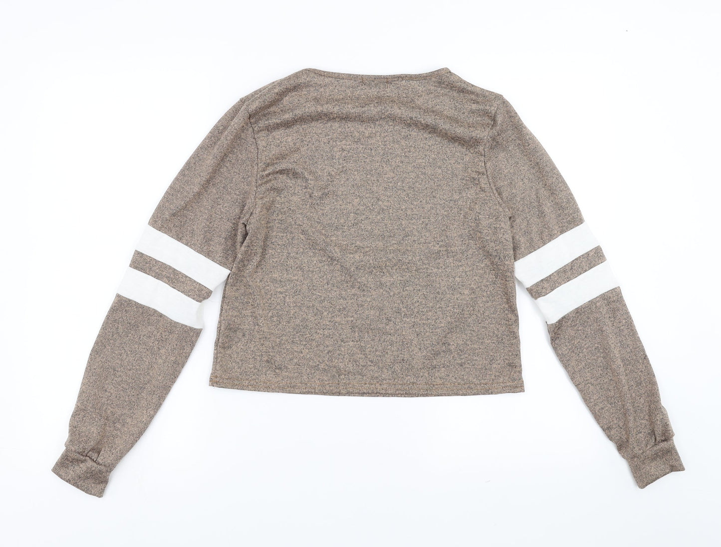 Boohoo Womens Brown   Pullover Jumper Size M