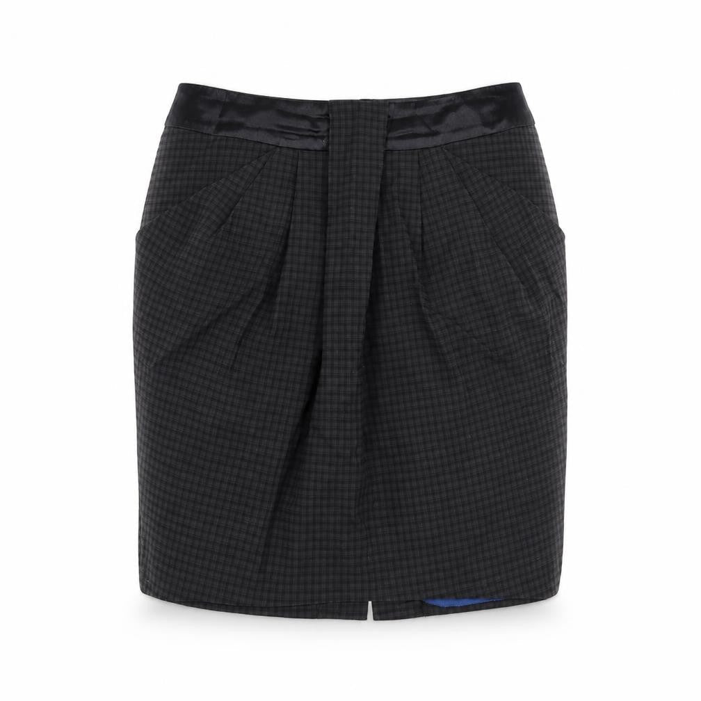 NEXT Womens Black Check  Straight & Pencil Skirt Size 10