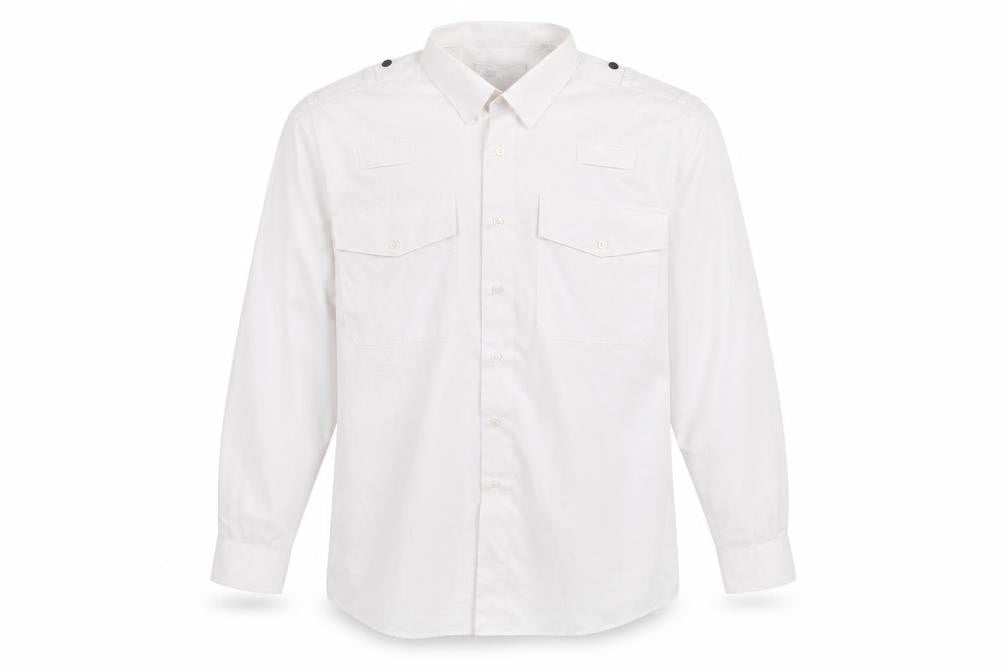Churchill Mens White    Button-Up Size 15.5