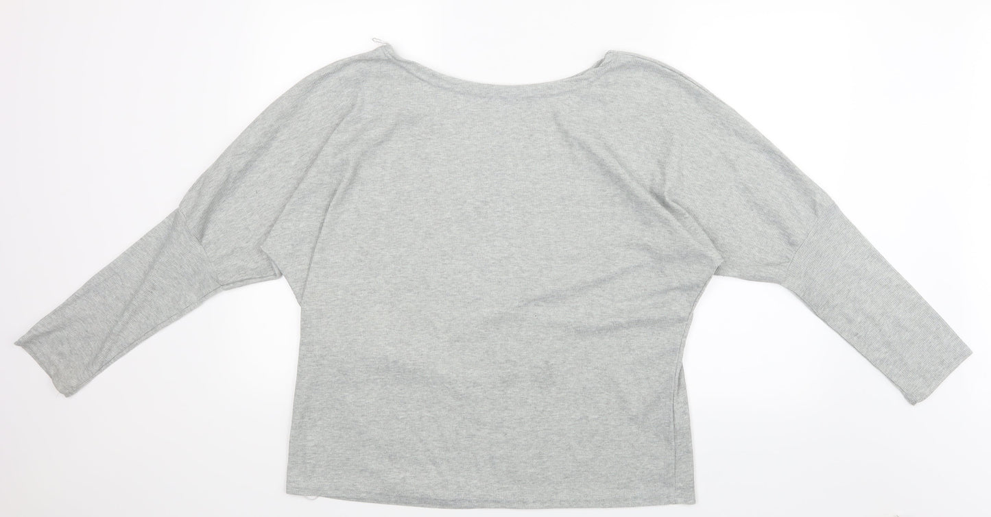Preworn Womens Grey   Basic T-Shirt Size 4XL