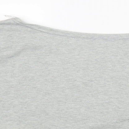 Preloved Preworn Womens Grey   Basic T-Shirt Size 4XL - Detail