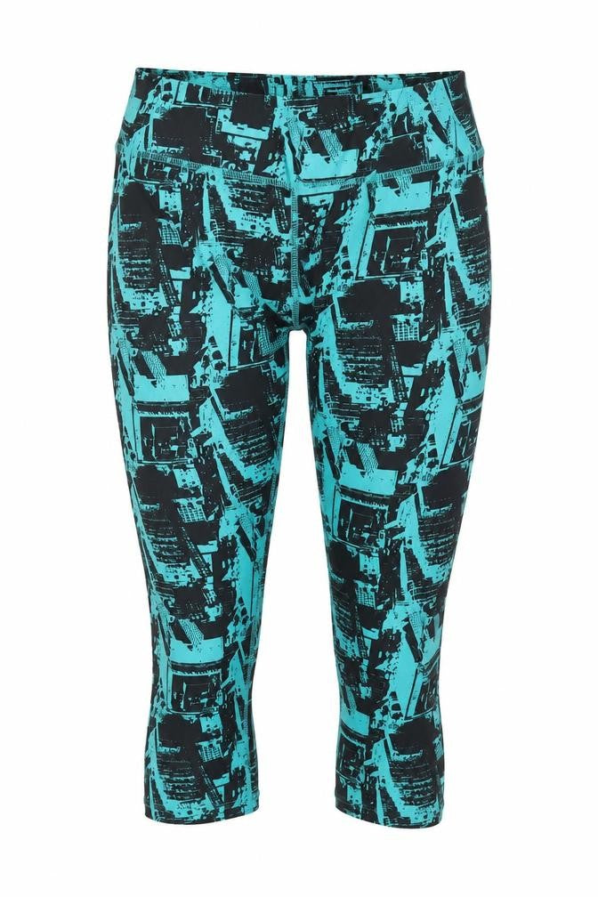 Active Works Womens Blue   Capri Leggings Size M L20 in - Stretch waistband
