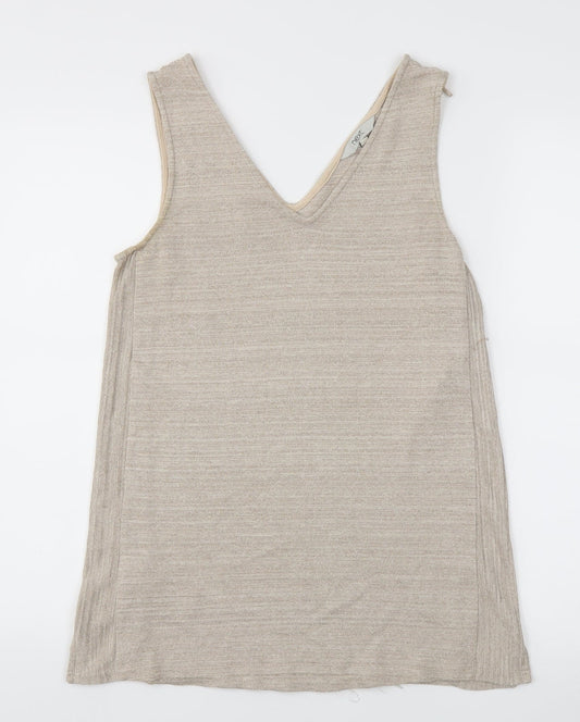 NEXT Womens Gold   Basic T-Shirt Size 10