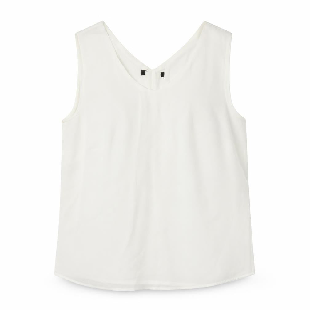 Preworn Womens White   Basic Blouse Size 12