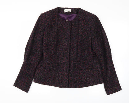 Preloved m&s Womens Purple   Jacket Blazer Size 14 - Front