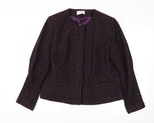 m&s Womens Purple   Jacket Blazer Size 14