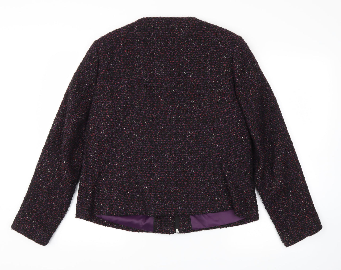 m&s Womens Purple   Jacket Blazer Size 14