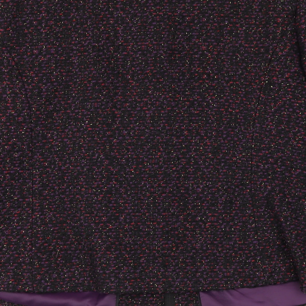 m&s Womens Purple   Jacket Blazer Size 14
