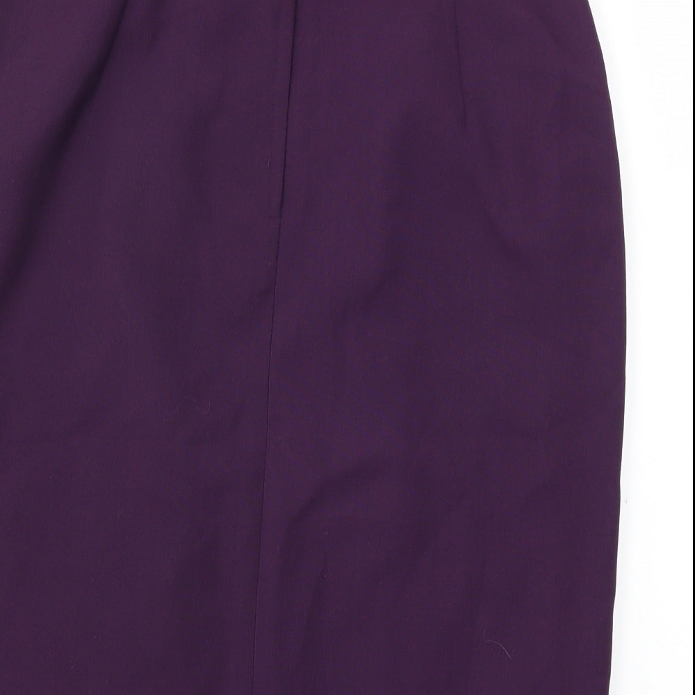 Preworn Womens Purple   A-Line Skirt Size 14