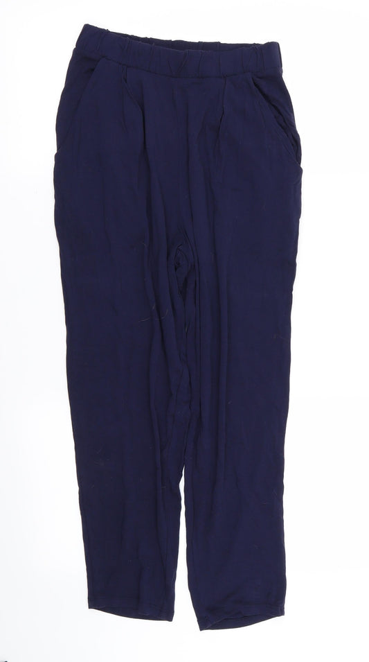 ASOS Womens Blue   Capri Trousers Size 10 L24 in - Stretch waistband