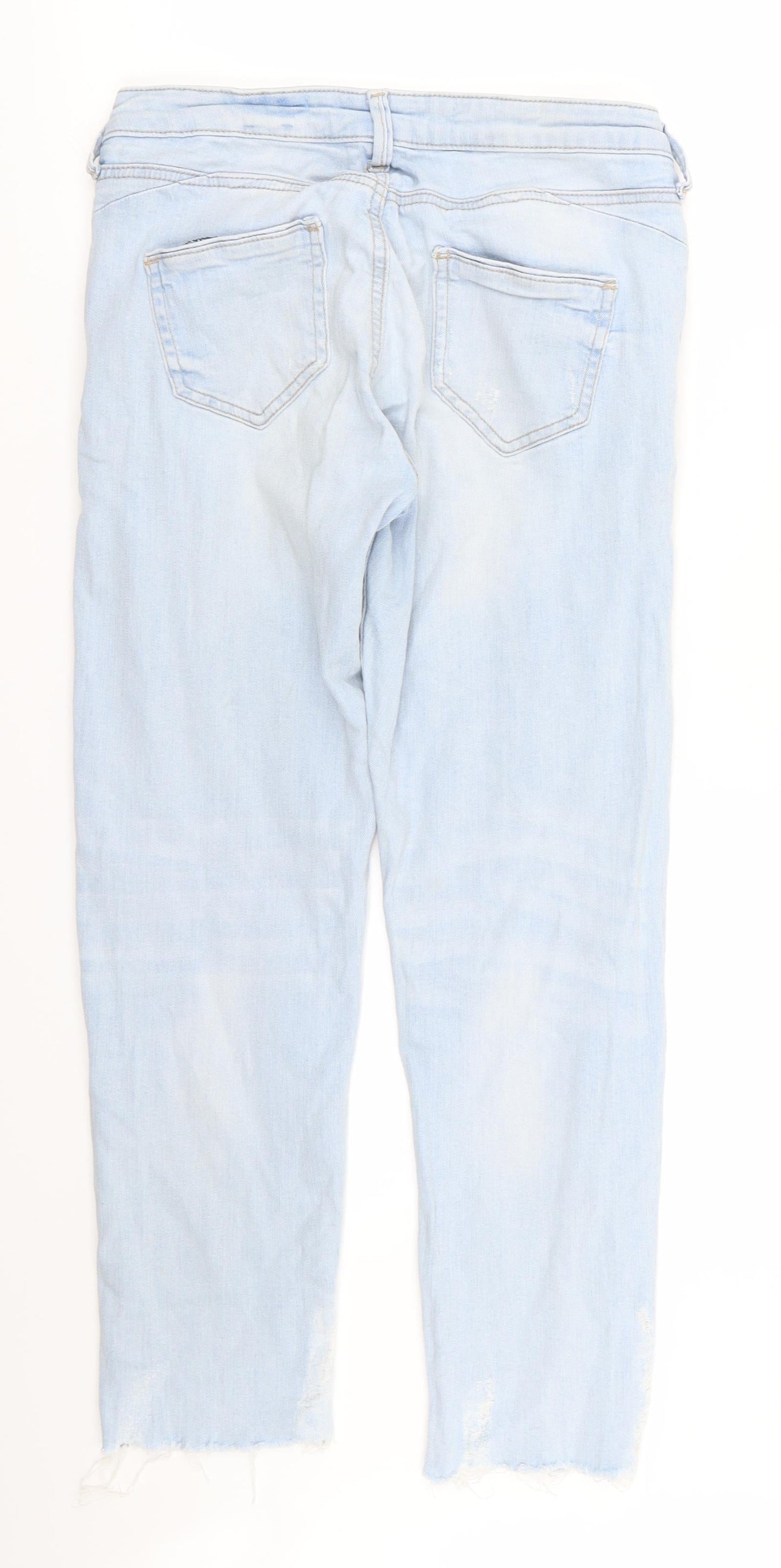 denim and co Womens Blue   Skinny Jeans Size 10 L26 in - RIPPED JEANS