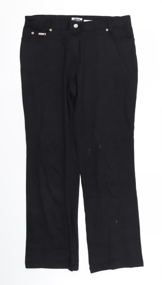 Preloved straus women Womens Black   Skinny Jeans Size 33 L27.5 in - Front
