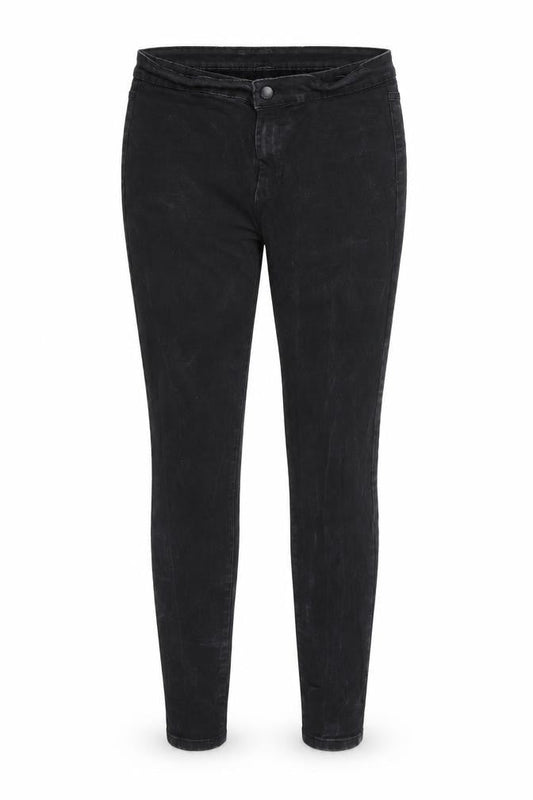 Denim & Co. Womens Black  Denim Skinny Jeans Size 16 L28 in