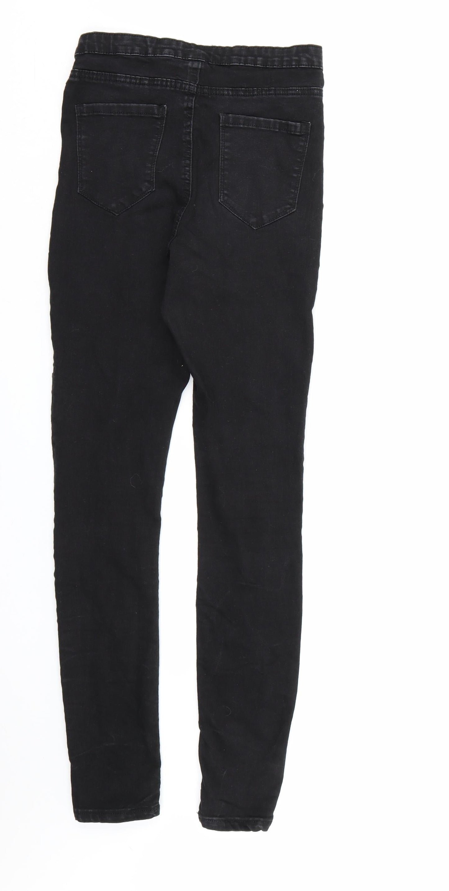 Denim & Co. Womens Black  Denim Skinny Jeans Size 12 L29 in