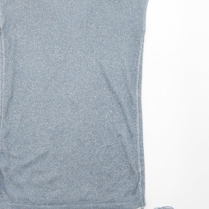 Next Womens Blue  Knit Vest Jumper Size 6