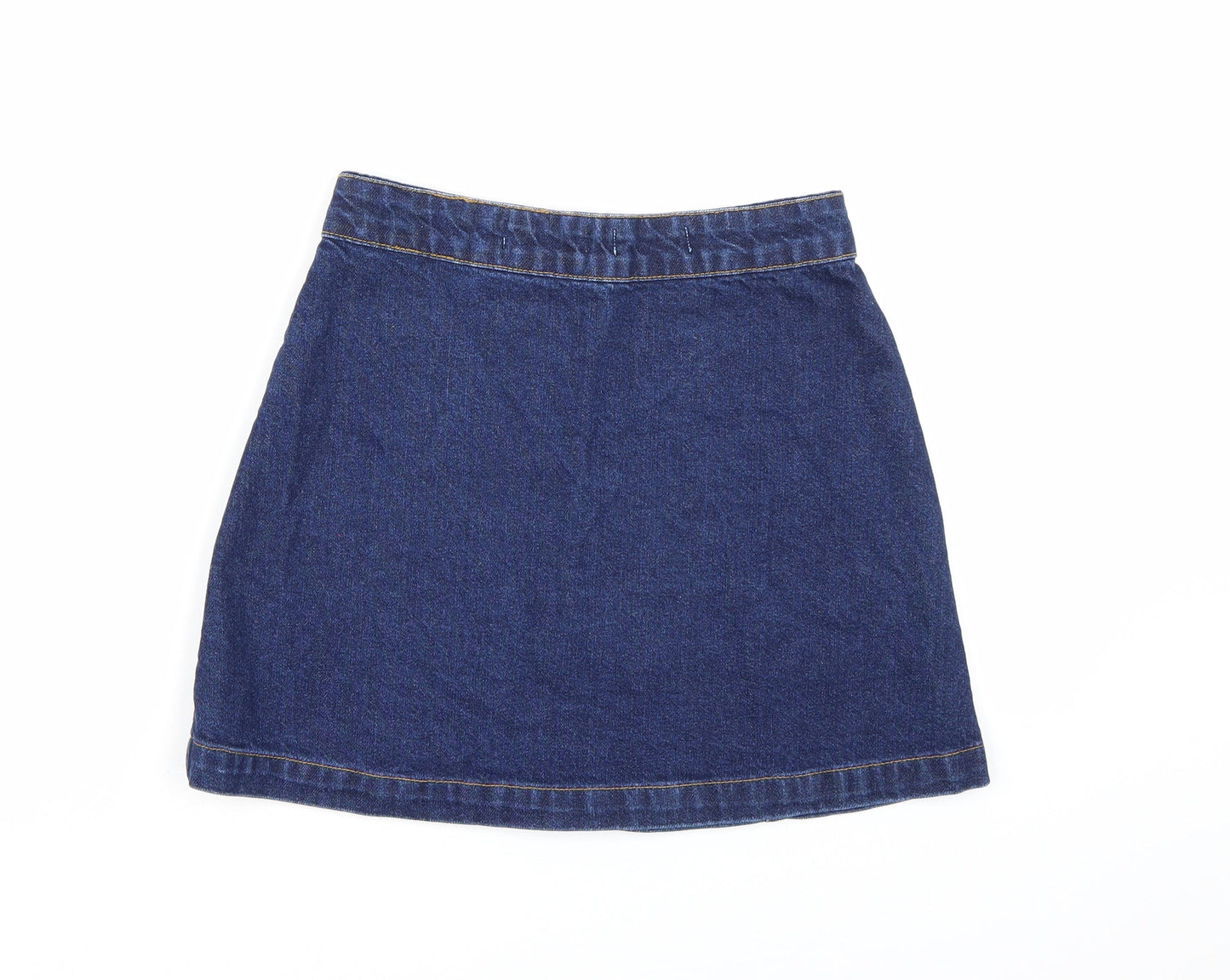 New Look Womens Blue  Denim A-Line Skirt Size 8