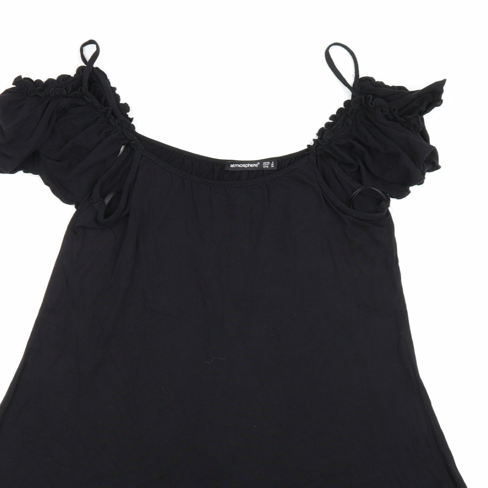 Atmosphere Womens Black   Basic Blouse Size 8