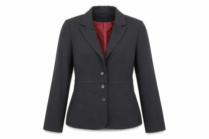 F&F Womens Grey Striped Rayon Jacket Blazer Size 8