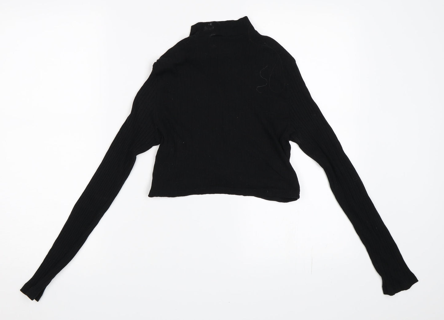 SheIn Womens Black   Cropped T-Shirt Size M