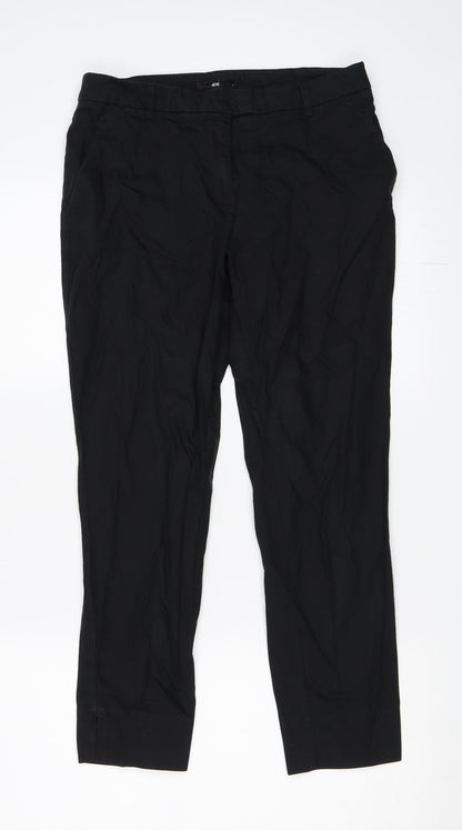 H&M Womens Black   Capri Trousers Size 36 L25 in