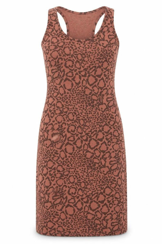 Post Card Womens Pink Animal Print  Tank Dress  Size XS