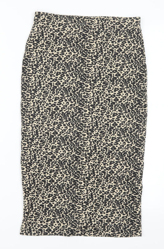 Joe Benbasset Womens Brown Animal Print Rayon Skort Set Size S