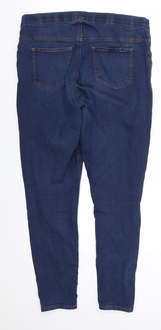 Preworn Womens Blue  Denim Jegging Jeans Size 34 in L27 in