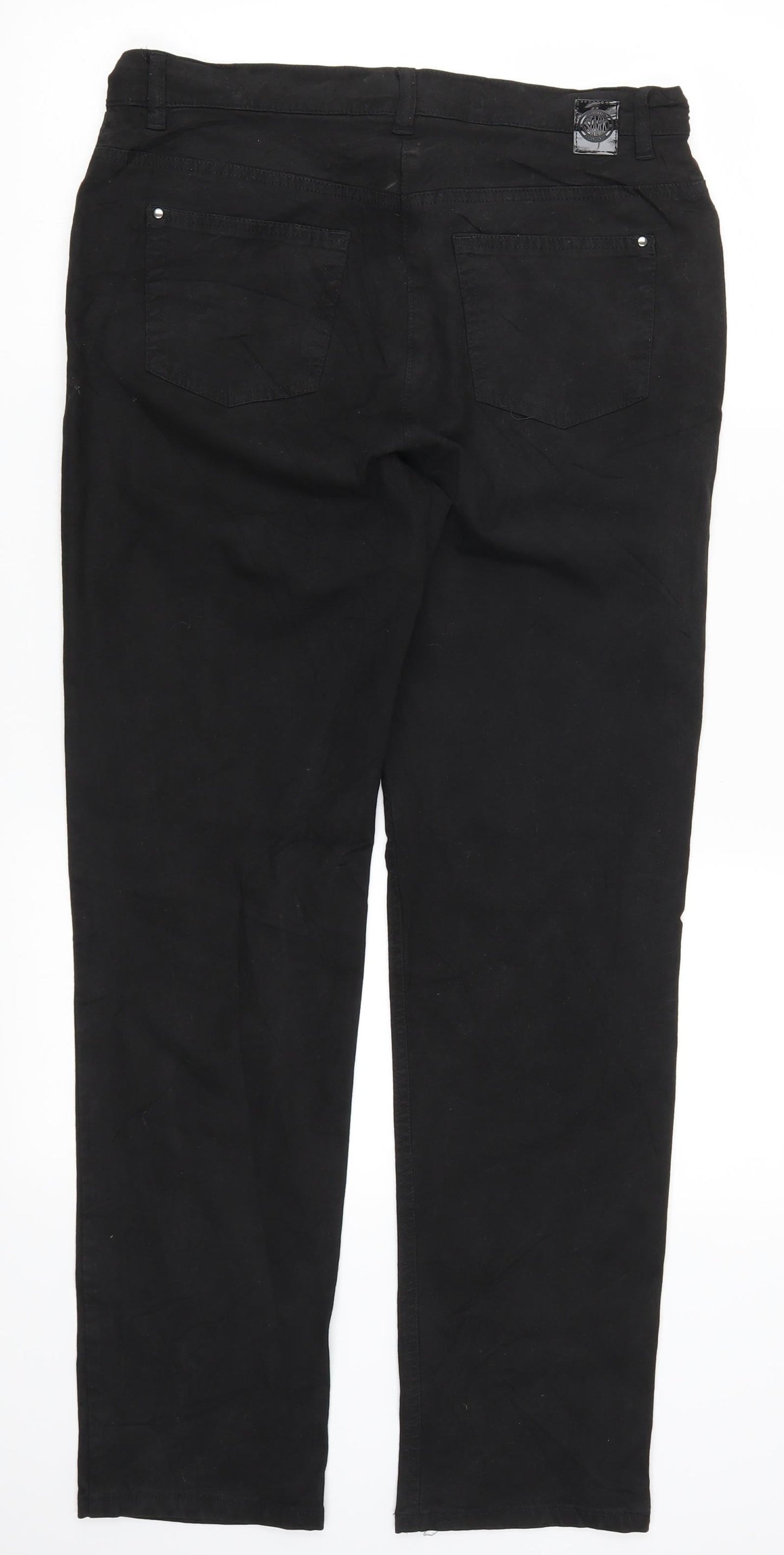 Stark Womens Black   Trousers  Size 14 L29 in