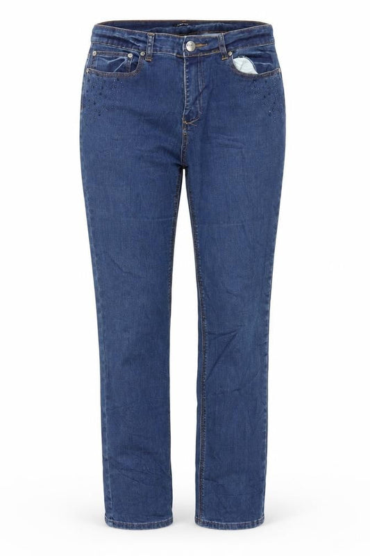 Zavanna Womens Blue  Denim Straight Jeans Size 32 in L31 in