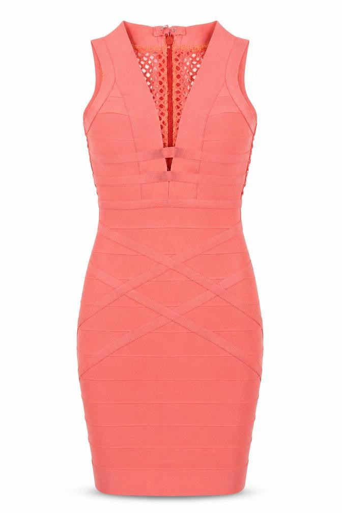 Preworn Womens Pink Geometric  A-Line  Size S